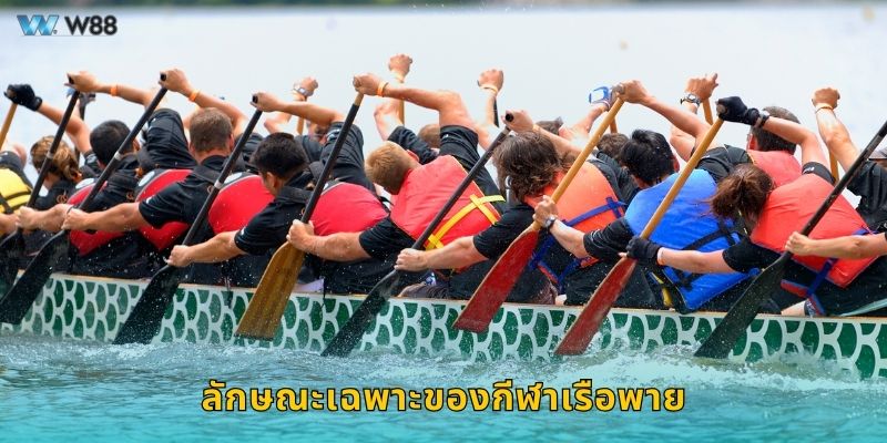 ลักษณะเฉพาะของกีฬาเรือพาย